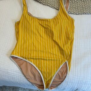 JCREW Striped One-Piece Swimsuit